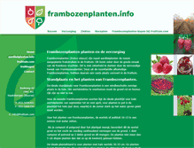 Tablet Screenshot of frambozenplanten.info